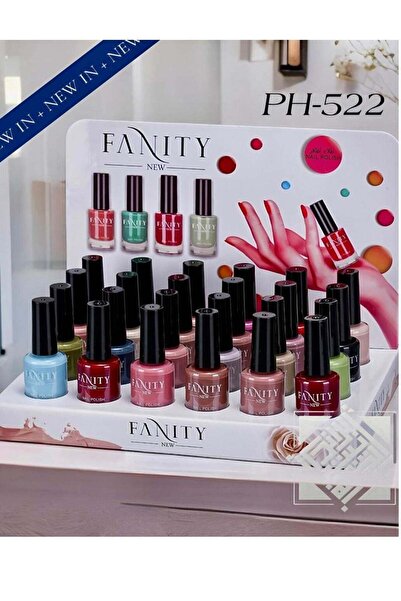 fanity طلاء أظافر جل جديد بألوان نقية، 24 قطعة