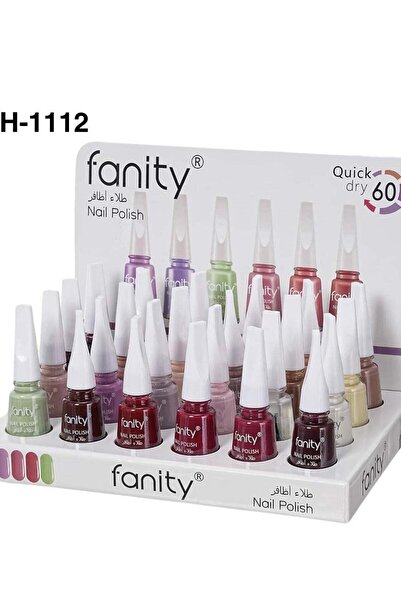 fanity طلاء أظافر فانيتي، 24 قطعة متعددة الألوان