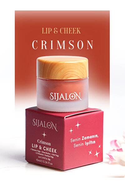 SİJALON Crimson Lip & Cheek – Dudak ve Yanak için Krem Allık & Balm