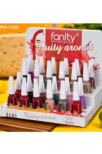 fanity مجموعة طلاء أظافر ملونة - 24 قطعة