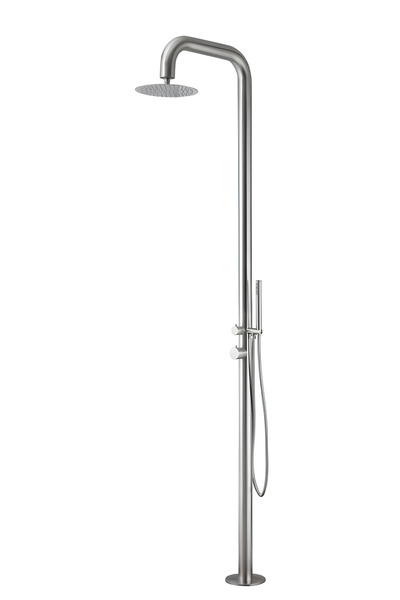 Kupon Duş Bahçe Havuz Sahil Duş Sistemi Krom Paslanmaz Çelik