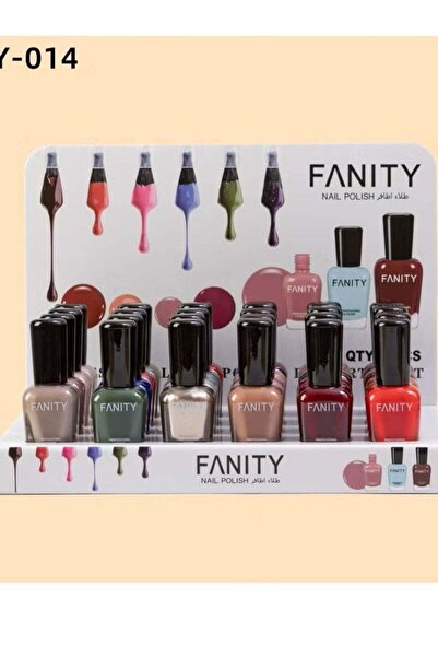 fanity مجموعة طلاء أظافر فانيتي مع 24 قطعة متعددة الألوان