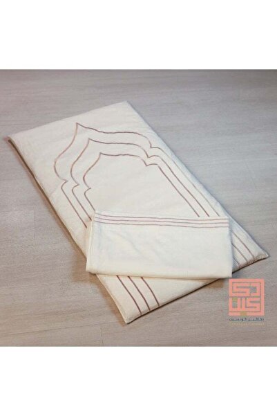 Dakakeen Concept Dakakeen Alkhair Premium Pink and Beige Memorial Prayer Mat Set