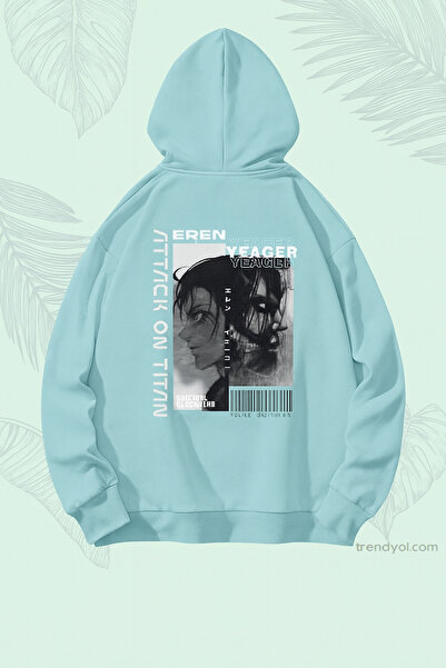 CLASSY.MODA Unisex oversized με κουκούλα Anime Style Graphic με τύπωμα Street...