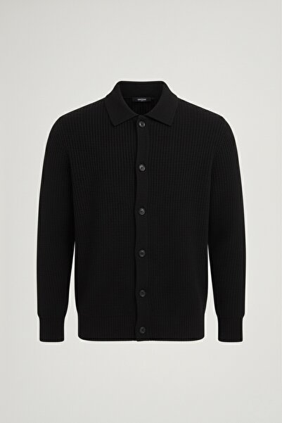 DEEP POİNT Erkek Düğmeli Yumuşak Dokulu Örgü Hırka