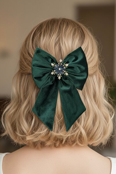 LIVOSH BROȘĂ DE CATIFEA CU CLEMĂ tip fundă