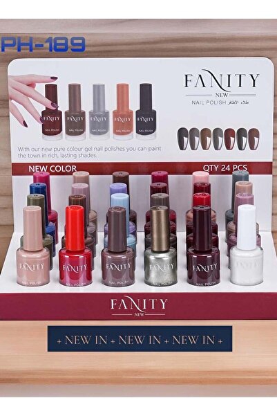fanity طلاء أظافر جل من فانيتي، ألوان نقية جديدة، 24 قطعة