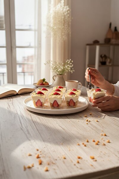 NadirAmbalaj Kübik Mika Prizma Kap 50 Adet 200 CC