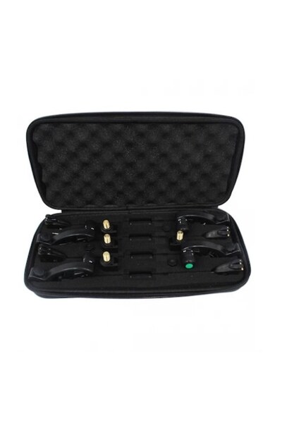 Falai Tackle Set 4 Swingere Lumino MK3 Fumuriu Color cu conector rapid si penar pentru transport