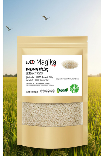 Magika Design Glutensiz Basmati Pirinç (Basmati Rice) 250 GR - Taze Hasat - H...