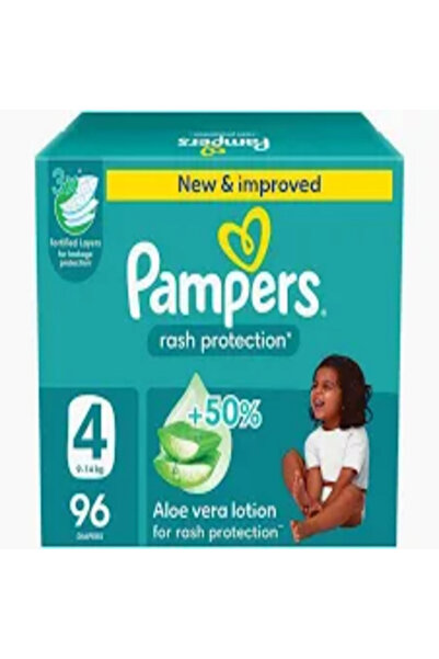 Pampers Rash Protection, Size 4, BOX , 96 Diapers