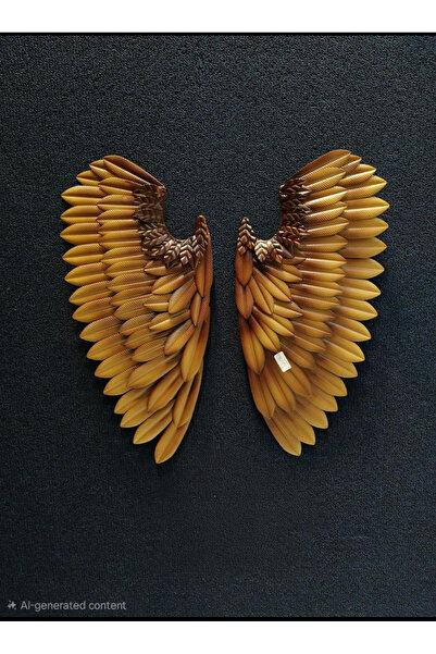 seasons box لوحة جدارية فنية من الأجنحة الذهبية – تصميم مميز بألوان دافئة