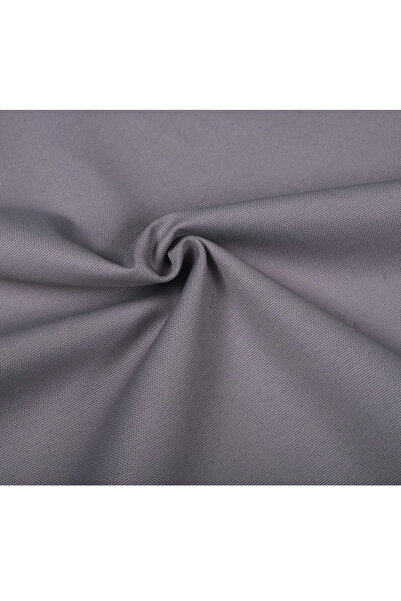 NURGİTA HOME Fırfırlı Fistolu Gri Duck Keten Vintage Runner ( 40x110 cm)