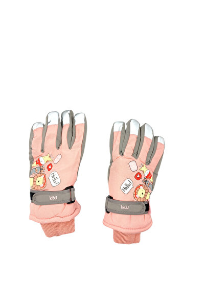 Kitti قفازات تزلج على الجليد للأطفال من سن 4 إلى 9 سنوات، مبطنة بالصوف، قفازا...