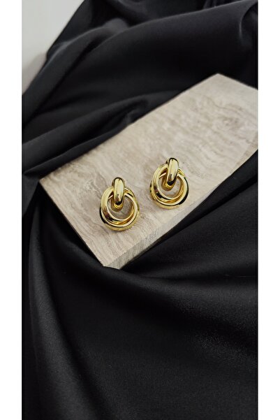 Desire Gold Renkli Sarmal Vintage Kadın Küpe