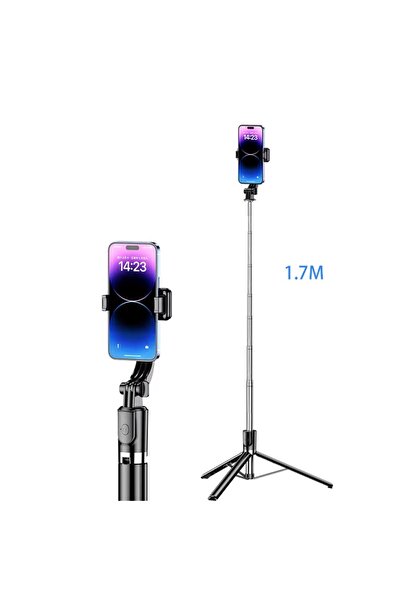 Zoli Selfie Çubuğu 170 Cm Uzayan Paslanmaz Çelik Hafif Katlanabilir Bluetooth...