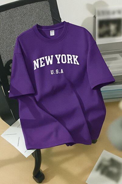 BENROMA NEW YORK U.S.A. BASKILI UNİSEX Tişört