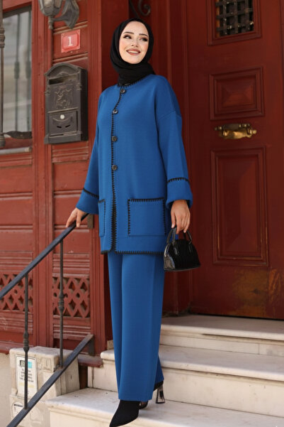 BLUE FASHION Women's Double Hijab Set Winter Pique