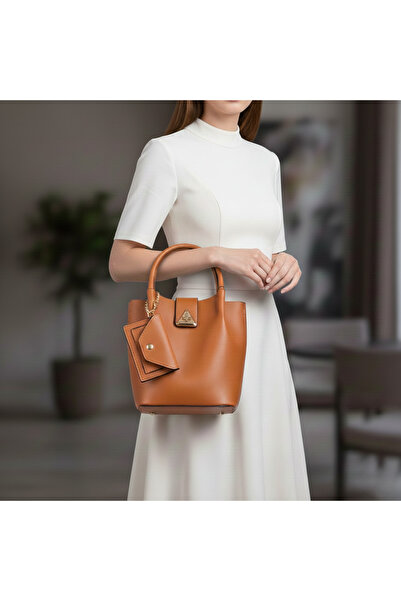 MY VİNTAGE Soft Leather Three Compartment Card Holder Women's Hand and Should...