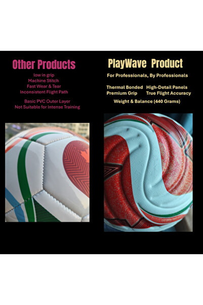 PlayWave Premium World Cup 2026 Ball | With Air | Thermal Bonded | World Cup 2026 | Size 5