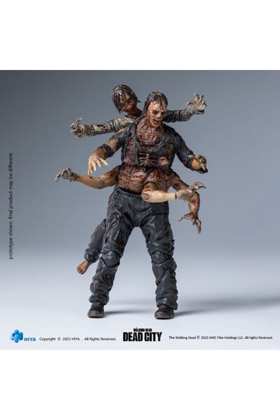 Hiya Toys Figurină mini de acțiune rafinată Walking Dead 1/18 Dead City Walke...
