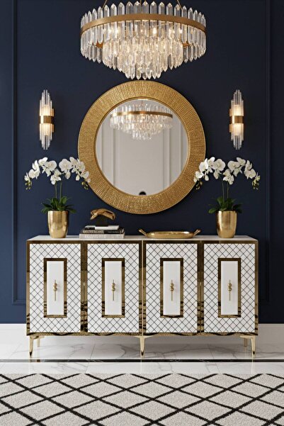 YUMEDİ DESİGN KA1510BG - DURU KONSOL, TV SEHPASI, ÇOK AMAÇLI DOLAP ve KAHVE K...