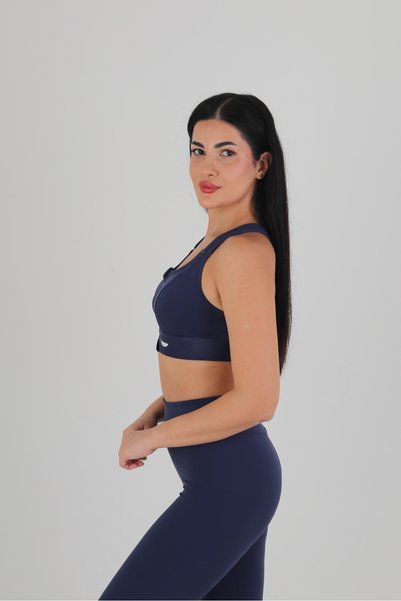 Selecius Premium Cropè A+ Fabric, Zippered, Adjustable, Shaping / Sculpting Sports Bras + Washing Bag