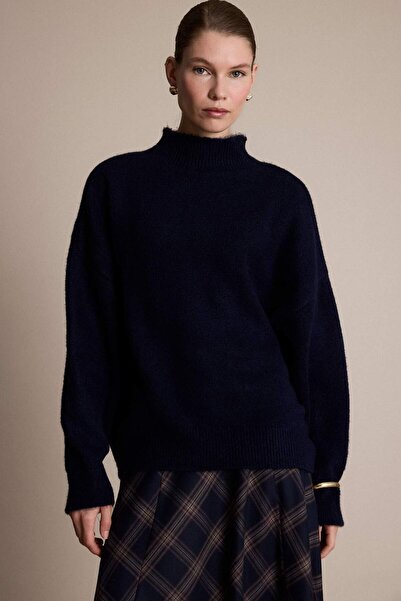 DeFacto Oversized Wide Fit Half Turtleneck Knitwear Sweater G6652Ax25Wn