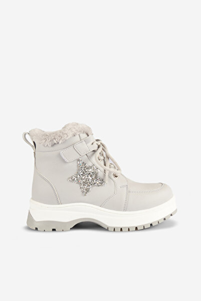 Vicco Punto Kürklü Kız Bebek Gri Bot