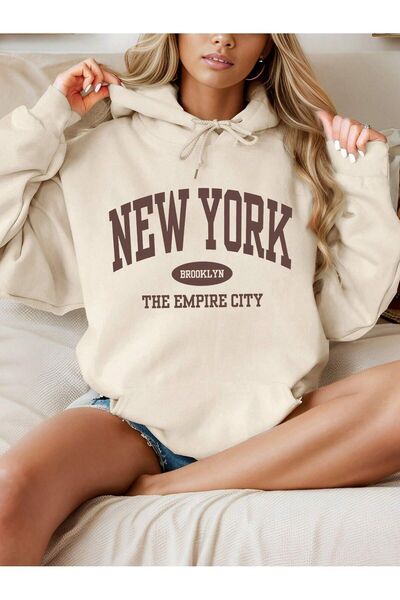 LORVANIY قصة فضفاضة كارديجان مطبوع قصة فضفاضة بغطاء رأس هودي للجنسين 3 خيوط ش...