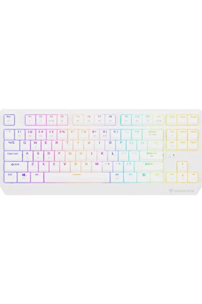 Genesis Tastatură Thor 230 TKL R RGB LED USB/USB Wireless/Bluetooth Alb