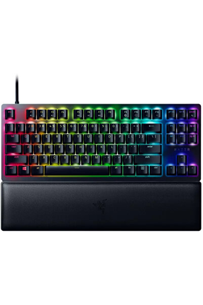 RAZER Tastatură Gaming Huntsman V2 Negru TKL Clicky Optical Purple Switch Mec...