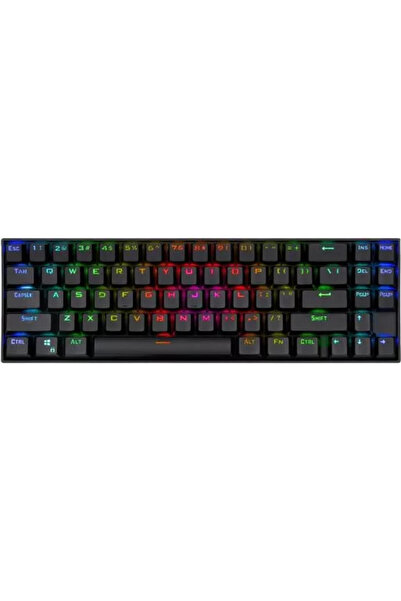 REDRAGON Tastatura Gaming Mecanica Wireless Deimos Negru format 65%, iluminar...