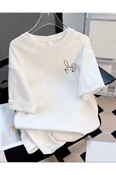 LELVANİ Χαριτωμένο μπλουζάκι με στάμπα κουνελιού