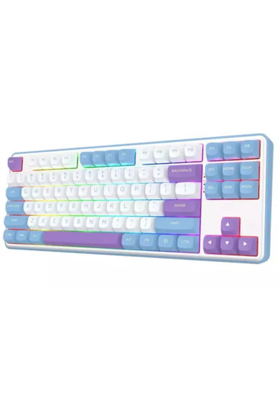 REDRAGON Tastatură Star Blade Pro RGB LED USB-C/Bluetooth/USB Wireless Albast...