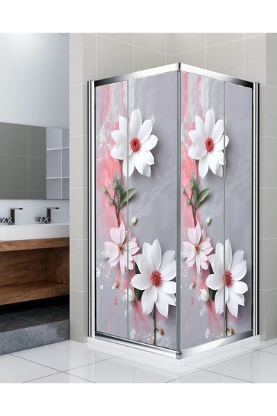 RENKLİ HOBBY Banyo Duşakabin Kaplama Folyo Sticker - Duşakabin Giydirme - Ken...