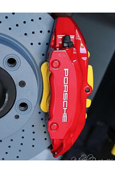 KARAHAN PORSCHE Kaliper ve Göğüs torpido için soğuk transfer yazı logo yapışkan sticker 100x 5 mm 2 ADET