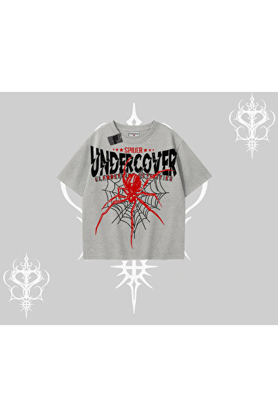 Tarzsokak Λευκό Υπερμεγέθες Μπλουζάκι Spider Undercover