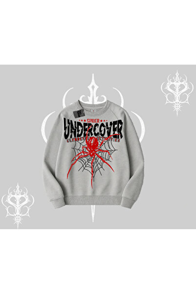 Tarzsokak سويت شيرت أبيض بياقة دائرية من سبايدر أندر كور