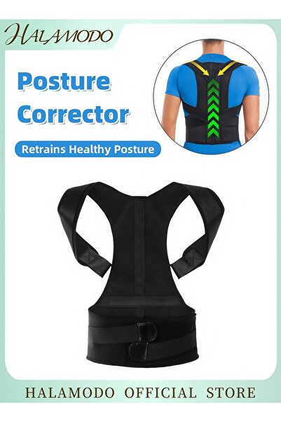 HALAMODO مصحح وضعية الجسم للنساء والرجال، دعامة لتخفيف آلام أعلى وأسفل الظهر،...