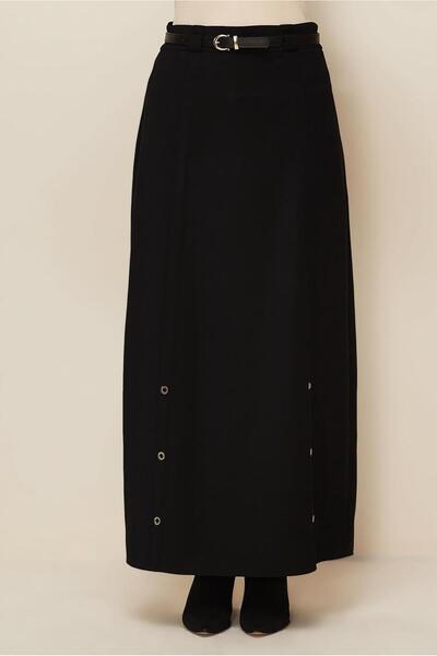 Alvina Belted Skirt with Eyelet Detail 60707