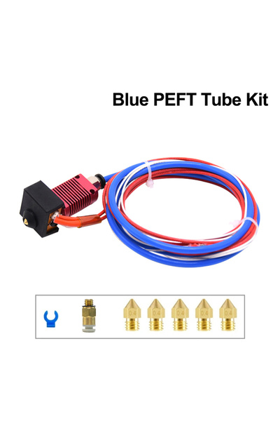 Choice5 12V40W - CR 10 Blue PEFT Tube Kit 3D Printer Parts Hotend Assembled Extruder Metal Hotend Kit for Cr