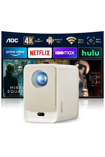 Aoc Auto Focus Android 12.0 OS WiFi6 & BT5.0 Smart Projector - KSA