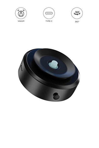 Başkenttekno X8Q Siyah Çift Taraflı Manyetik Adsorpsiyon Vakumlu Kompakt Araç...