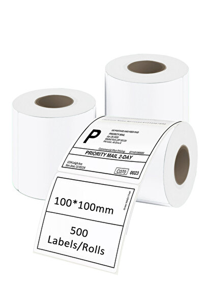 L&Wen 3Rolls Thermal Label, Multipurpose Labels Roll for Barcode, Mailing 100...