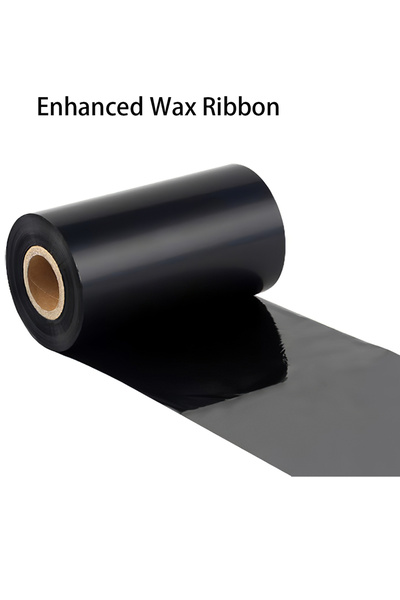 L&Wen شريط طابعة، شريط شمع معزز براتنج النقل الحراري لطباعة ملصقات الباركود 110 مم × 300 م