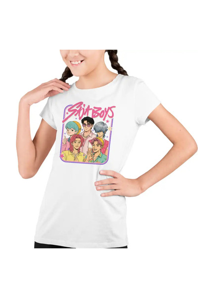 OEM Παιδικό Κοριτσίστικο T-Shirt Huntrix Saja Boys Stars Kpop
