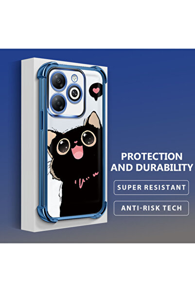 Hontinga حافظة هاتف شفافة من السيليكون الناعم متوافقة مع تكنو سبارك 20/20C مع...