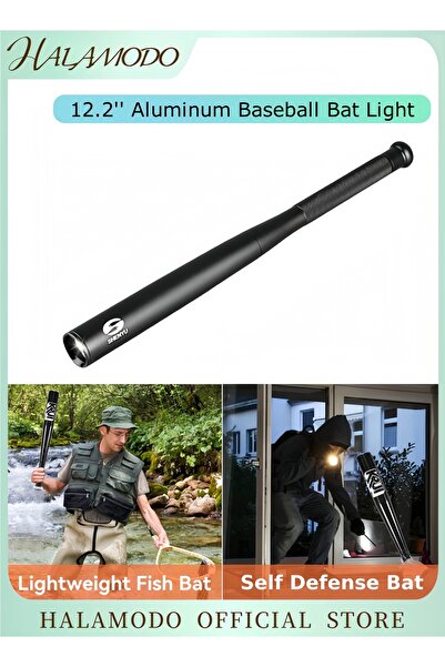HALAMODO مضرب بيسبول من الألومنيوم مقاس 12.2 بوصة، مضرب تيبول معدني خفيف الوز...