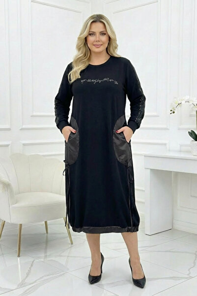 FLORENCE TEKSTİL SARE BÜYÜK BEDEN ELBİSE